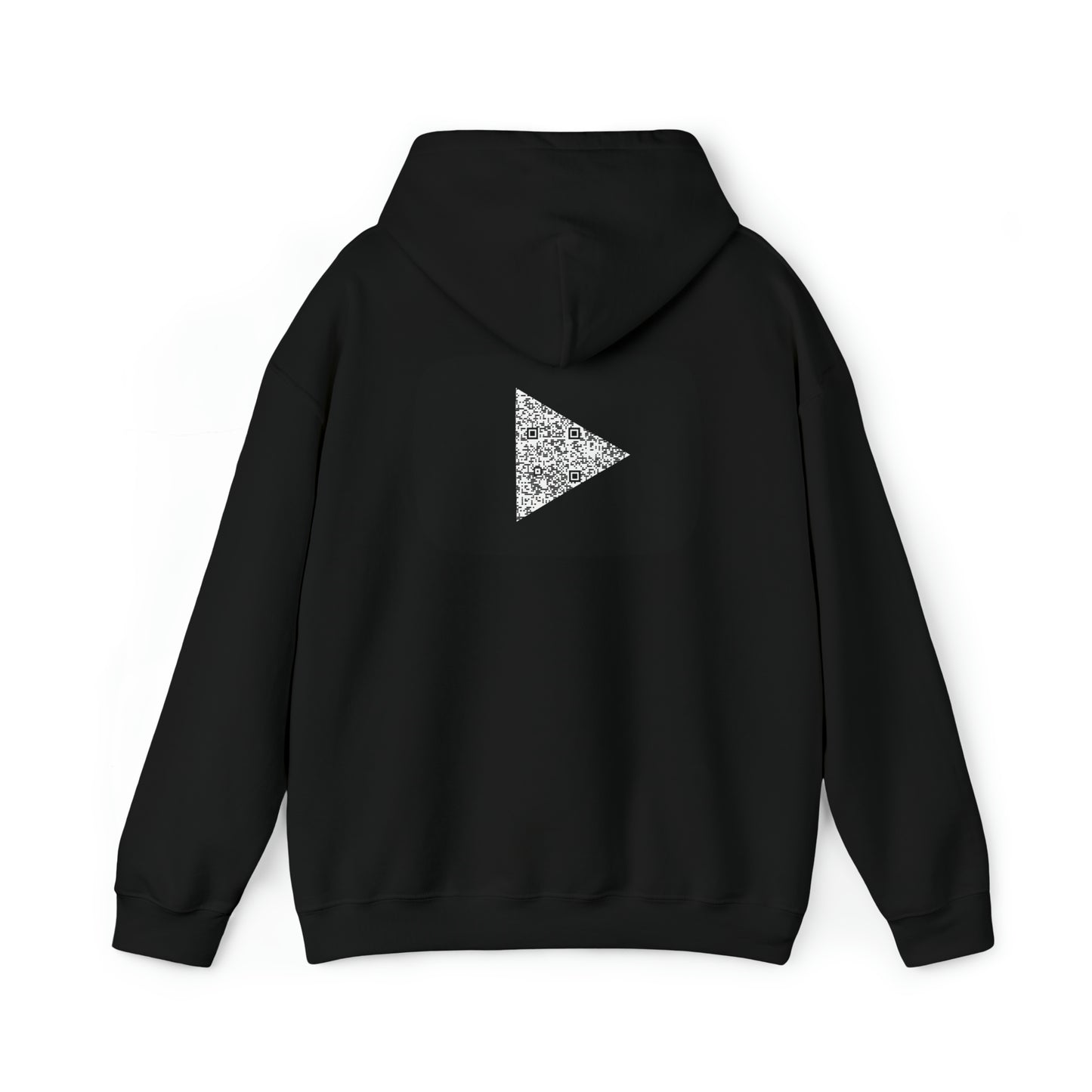 Black Youtube custom QR code Unisex Heavy Blend Hoodie