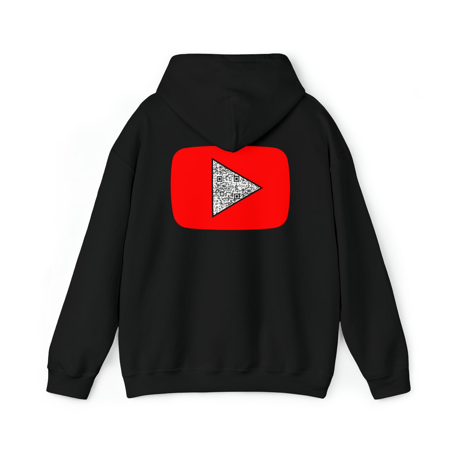 Red Youtube custom QR code Unisex Heavy Blend Hoodie