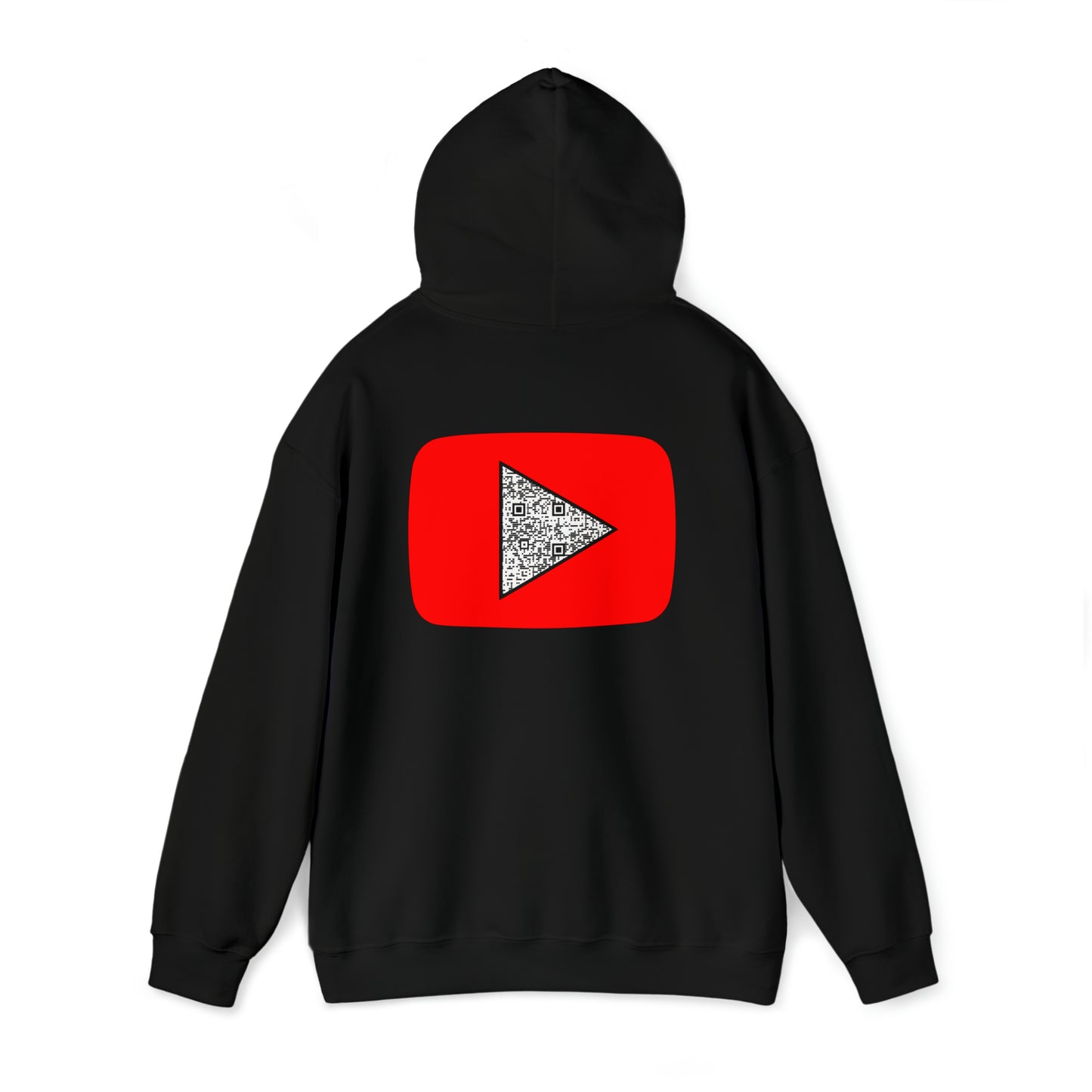 Red Youtube custom QR code Unisex Heavy Blend Hoodie