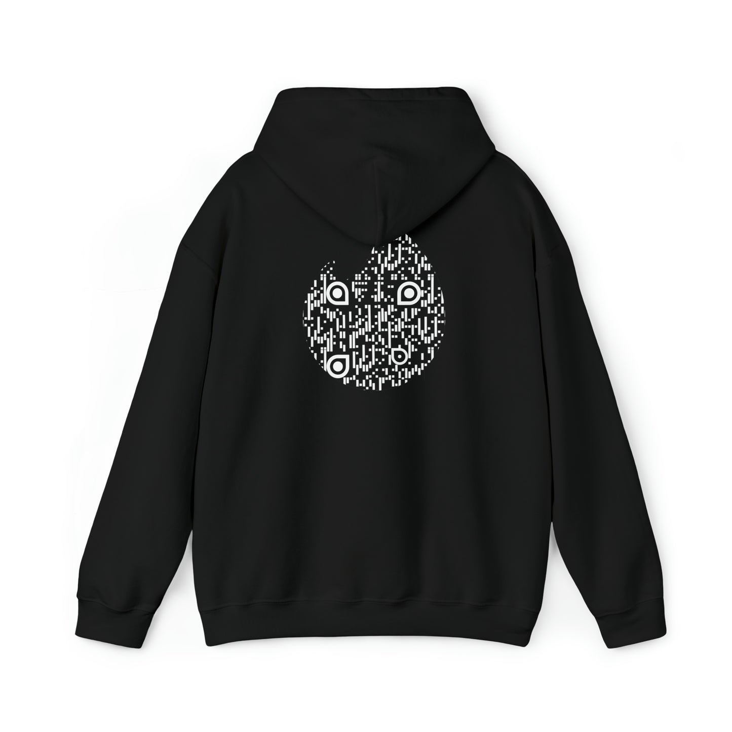 Black Tinder custom QR code Unisex Heavy Blend Hoodie