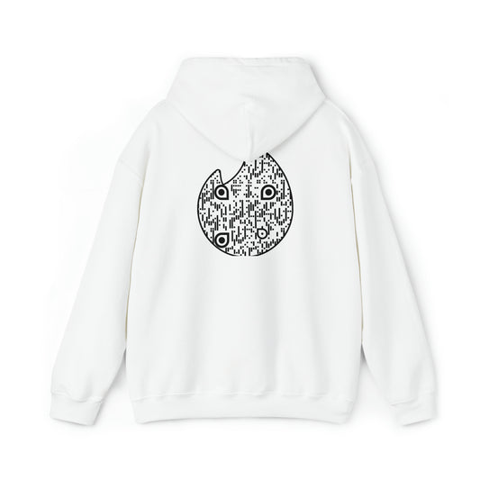 White Tinder custom QR code Unisex Heavy Blend Hoodie