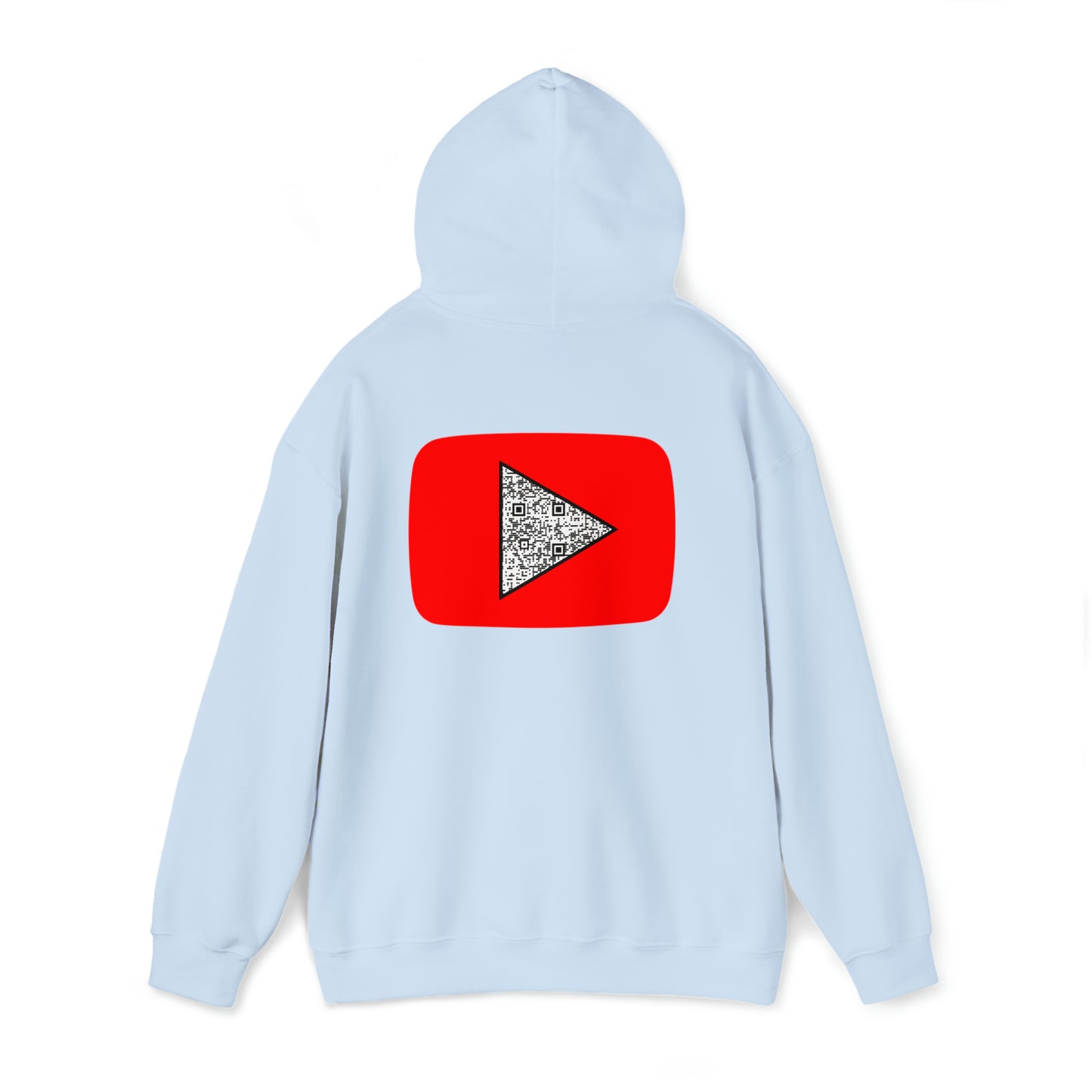 Red Youtube custom QR code Unisex Heavy Blend Hoodie