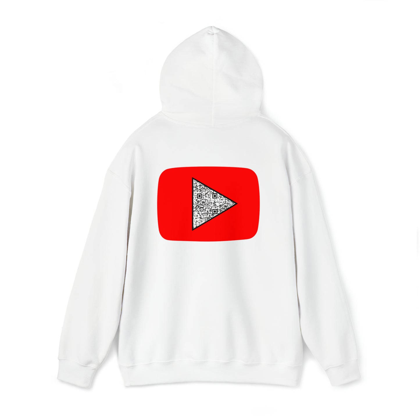 Red Youtube custom QR code Unisex Heavy Blend Hoodie