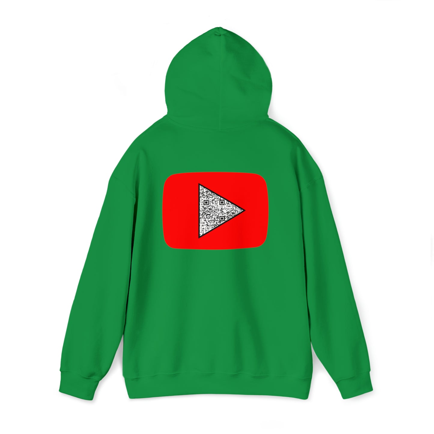 Red Youtube custom QR code Unisex Heavy Blend Hoodie