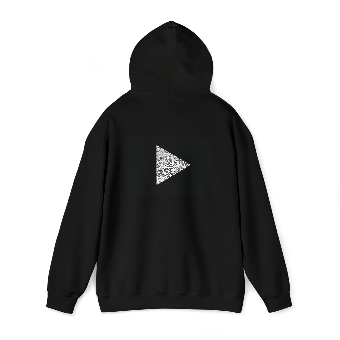 Black Youtube custom QR code Unisex Heavy Blend Hoodie