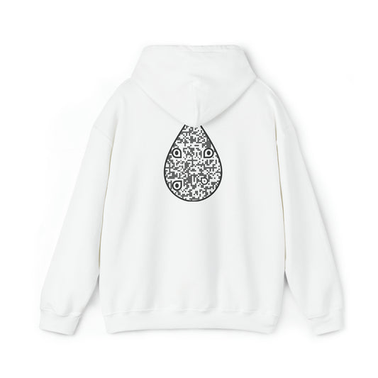 Drop shape custom QR code Unisex Heavy Blend Hoodie