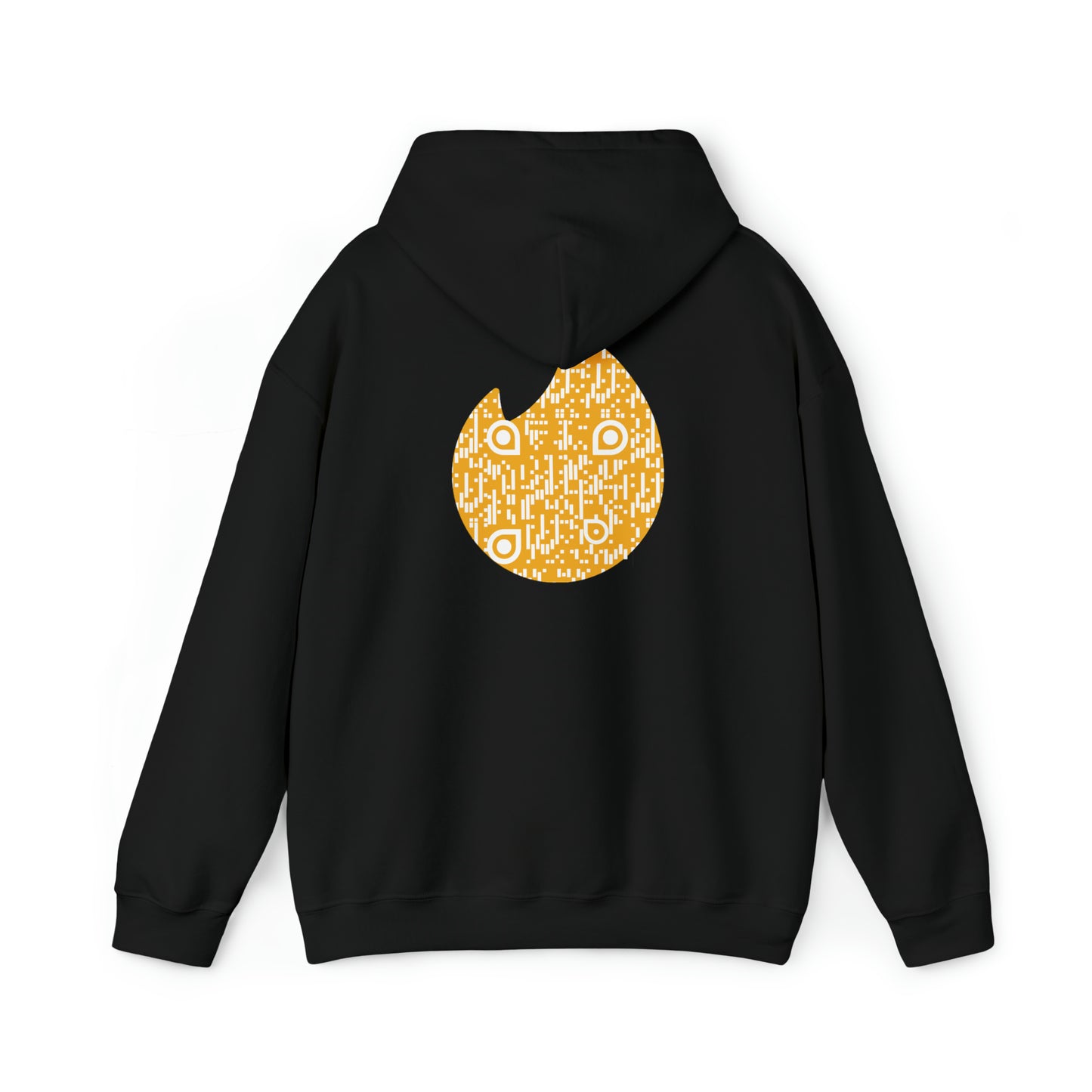 Gold Tinder custom QR code Unisex Heavy Blend Hoodie