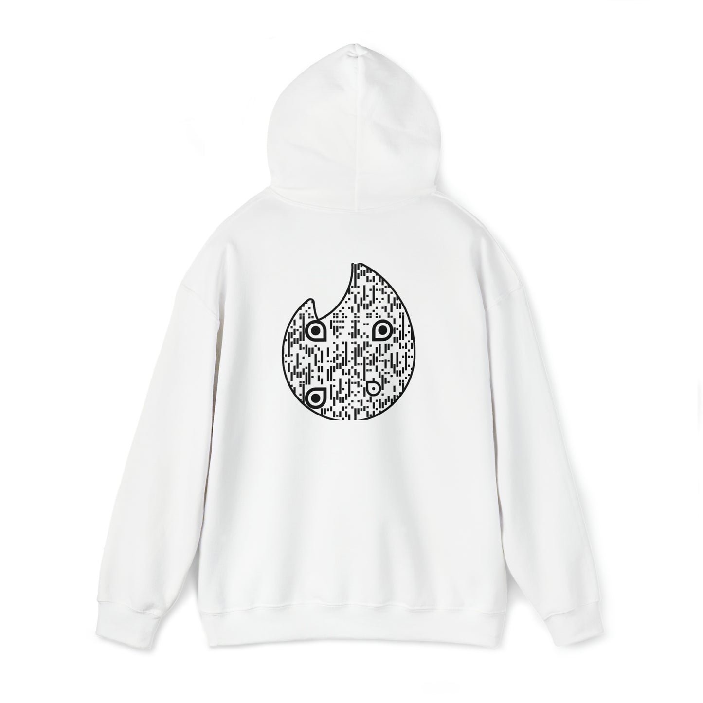 White Tinder custom QR code Unisex Heavy Blend Hoodie