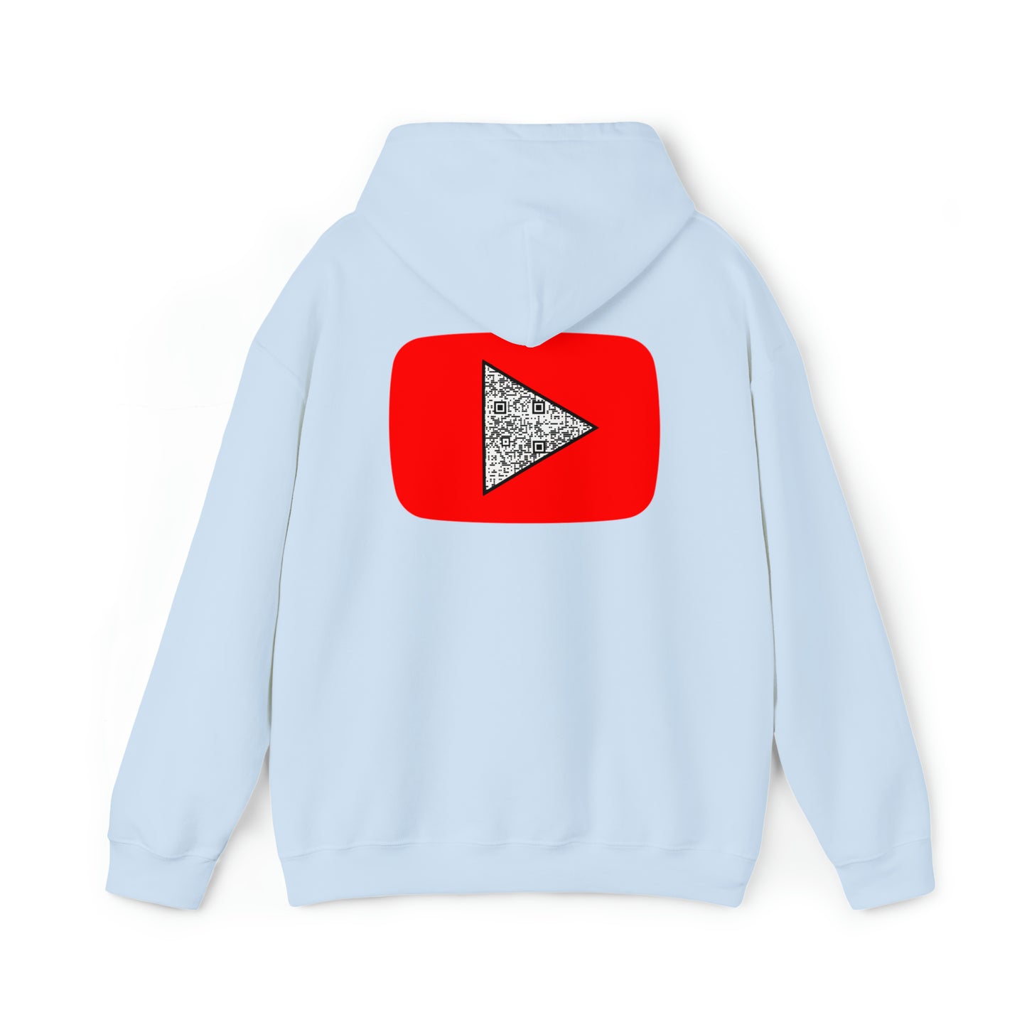 Red Youtube custom QR code Unisex Heavy Blend Hoodie