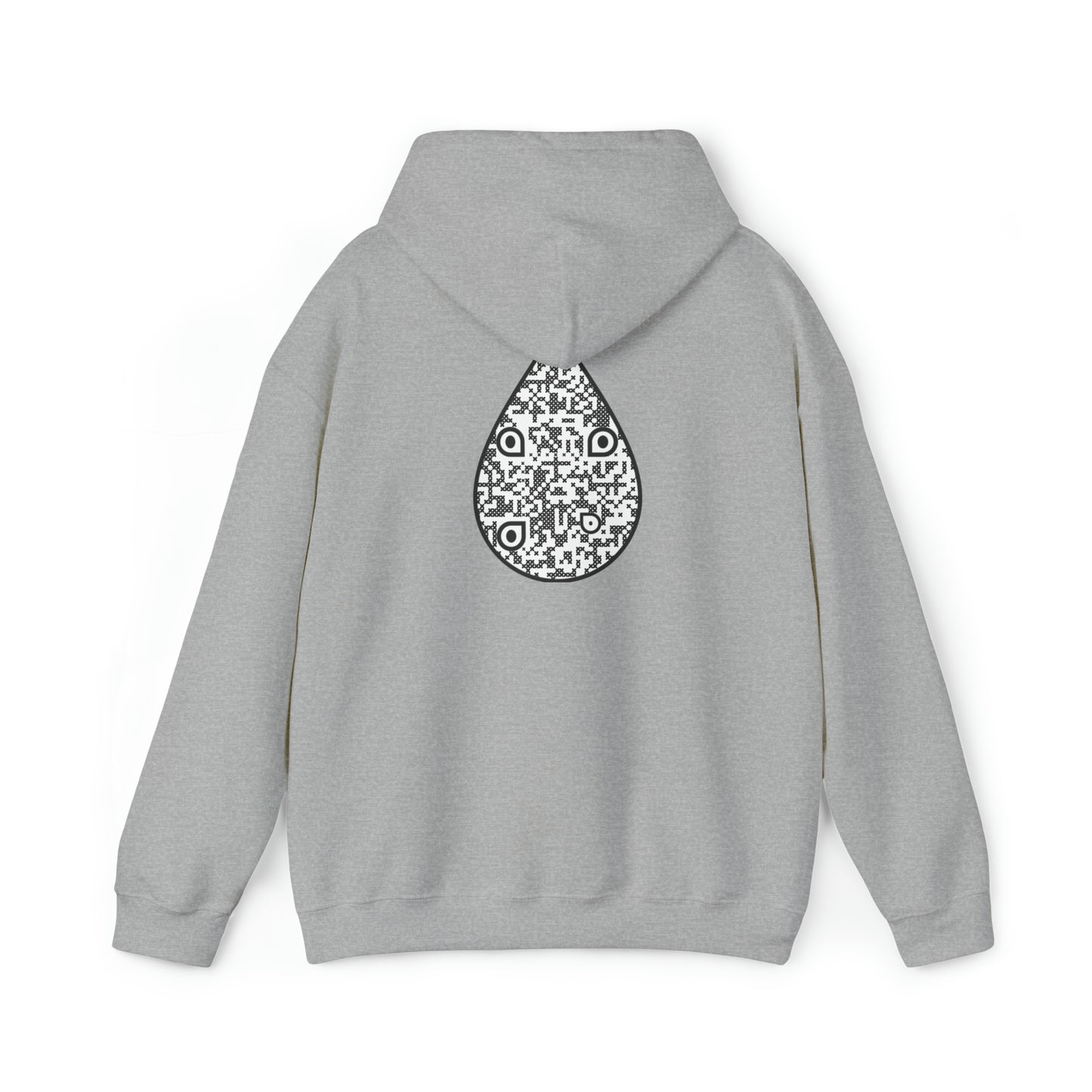 Drop shape custom QR code Unisex Heavy Blend Hoodie